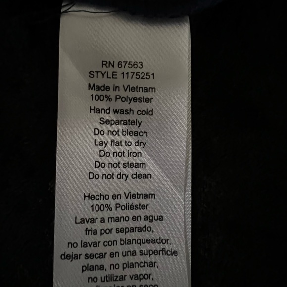 NWT SLNY navy ruffle dress - size 10 - Picture 8 of 13